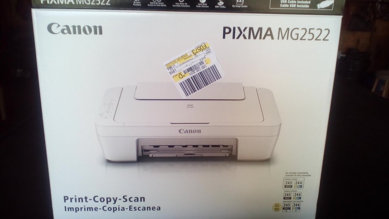 can not setup pixma mg2522 in windows 7